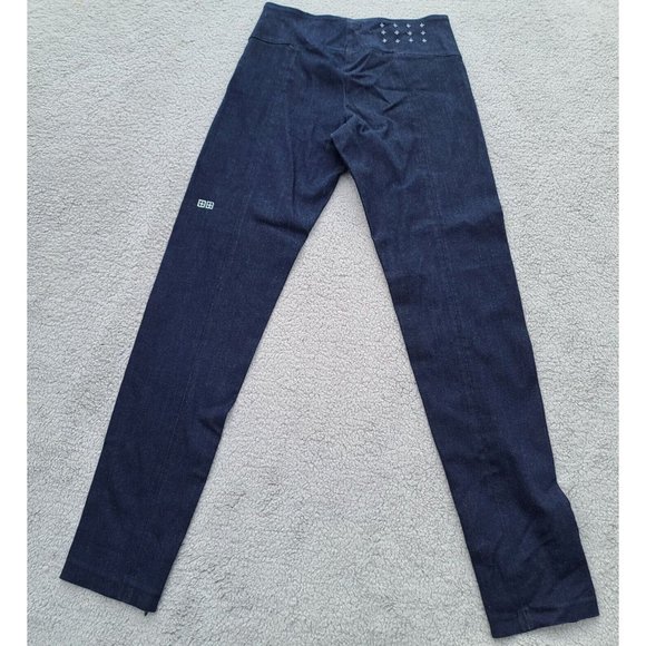 Ksubi Women Luna Denim Leggings Sz 28 Dark Blue Stretch Zippered Ankles  NWOT - Picture 3 of 10